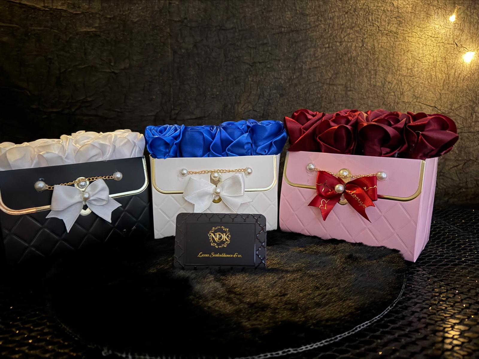 Seidenblumen Deko Box