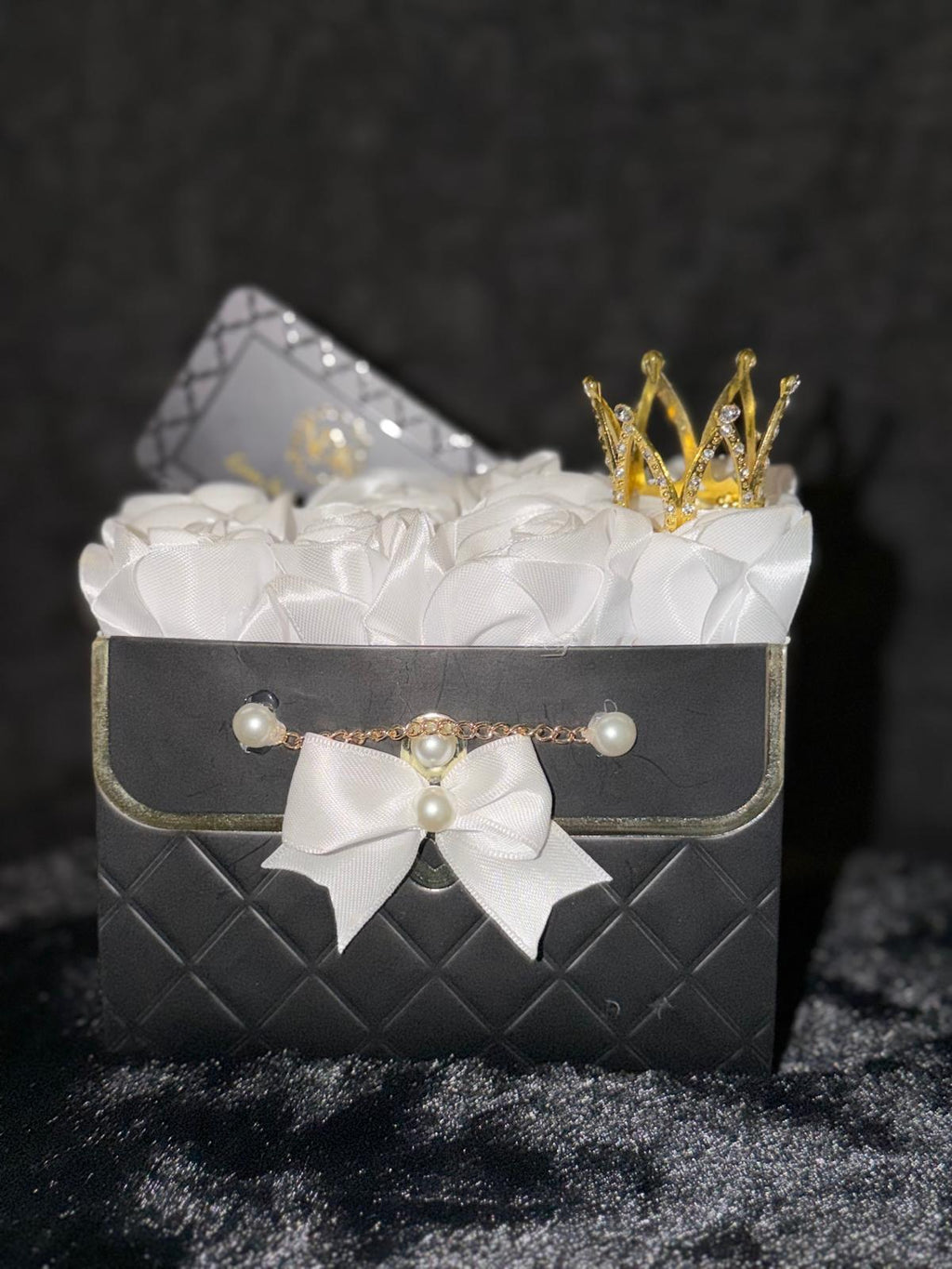 Seidenblumen Deko Box